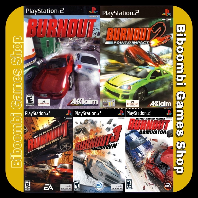 Ps2 Burnout All Series Collection ( DVD Games ) | Shopee Malaysia