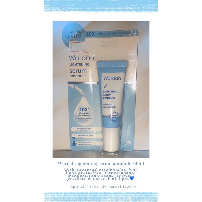 wardah lightening series serum