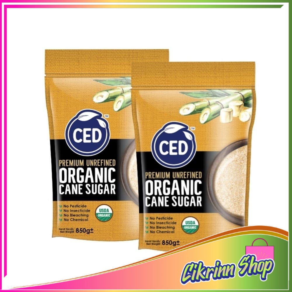 Buy Ready Stock Ced 100 Organic Cane Sugar Gula Perang Organik Gula Healthy Gula Sihat 500g Seetracker Malaysia