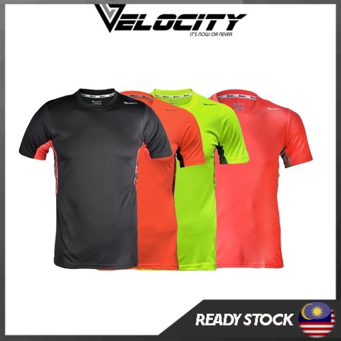 [READY STOCK] Velocity Sport Exercise Tee Unisex Polyester