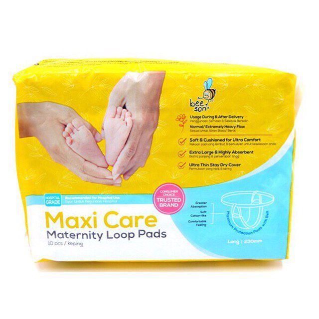 Maternity Loop Pad Maxi Care Extra Long (10 pcs) for Pantang by Bee Son ...