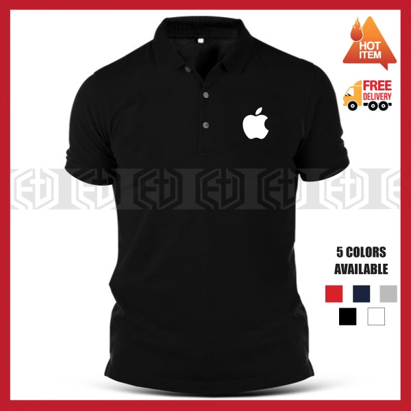 Apple / Mobile Phone / Computer / Company Corporate / Embroidery / Event / Function / Baju Polo T Shirt T-Shirt Shirts