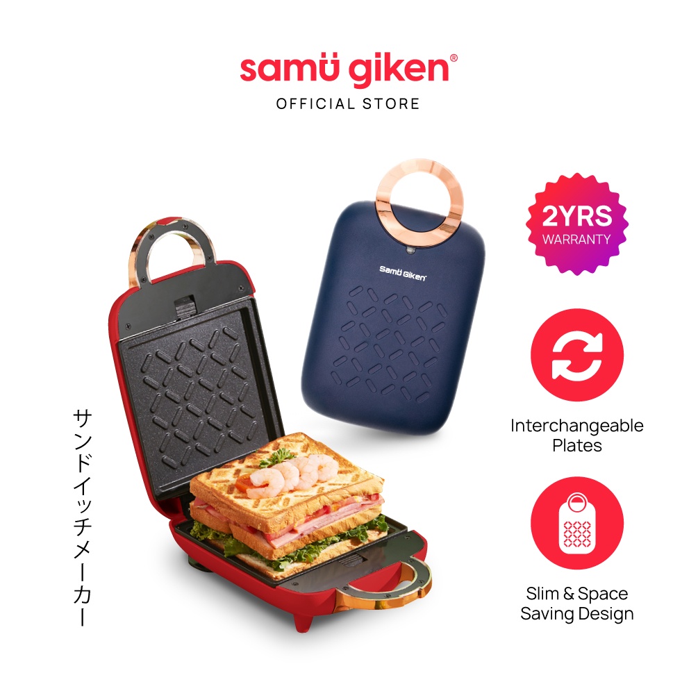 Samu Giken Sandwich, Waffle, Donut, Eggettes Maker, Model: WM65