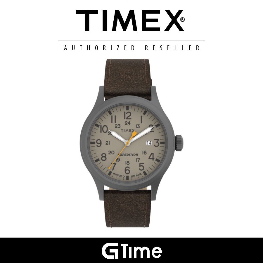 [Official Warranty] Timex TW4B23100 Men's Expedition Scout 40mm Leather