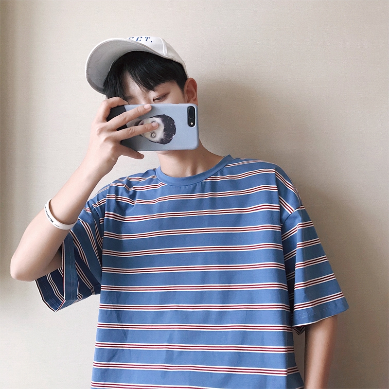 oversized striped t shirt mens