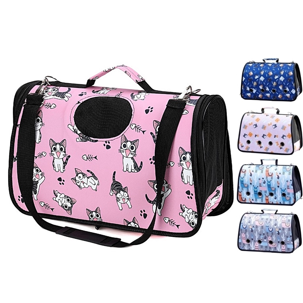 😽Pet Bag *Big Size* 52cm Pet Cat Carrier Kucing Travel Foldable Bag