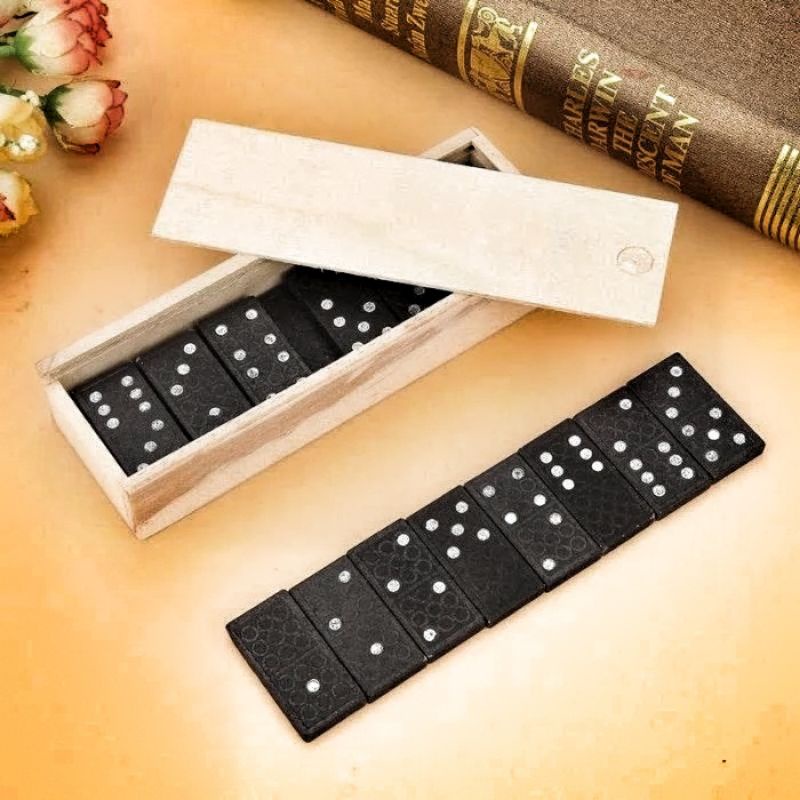 Multi Reliable KAYU Toy Domino Wooden Gaple Wood Box Game Board Durable Contents 28 - Image 2