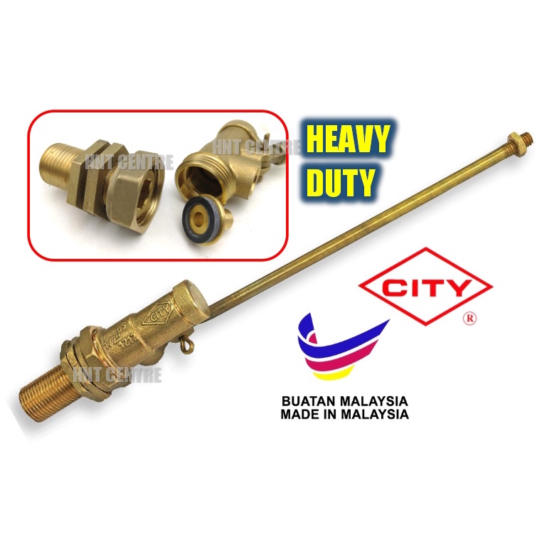 CITY WATER TANK BRASS FLOAT VALVE 1/2" HEAVY DUTY Shopee Malaysia