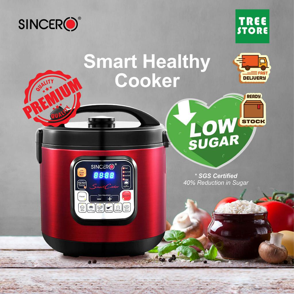 [6L] Sincero Smart Healthy Rice Cooker Periuk Nasi Low Sugar SEMI PRESSURE COOKER