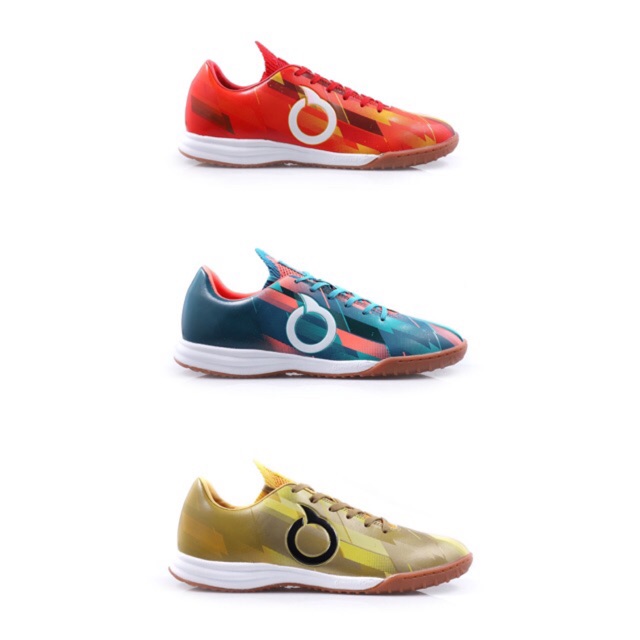 Futsal Shoes Futsal Shoes Therion In Ocean Blue Ortrange And Gold 