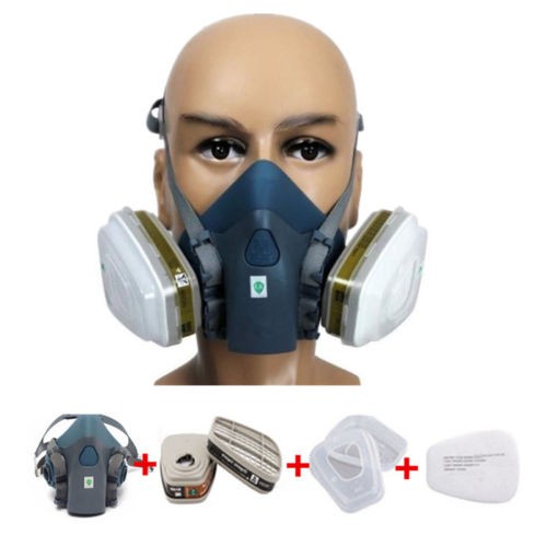 Spray Paint Mask >> Navy Blue 7 In 1 Set Silicone Half Mask Respirator Spray Paint Mask Gas Mask Spray Paint Mask >> Navy Blue 7 In 1 Set Silicone Half Mask Respirator Spray Paint Mask Gas Mask