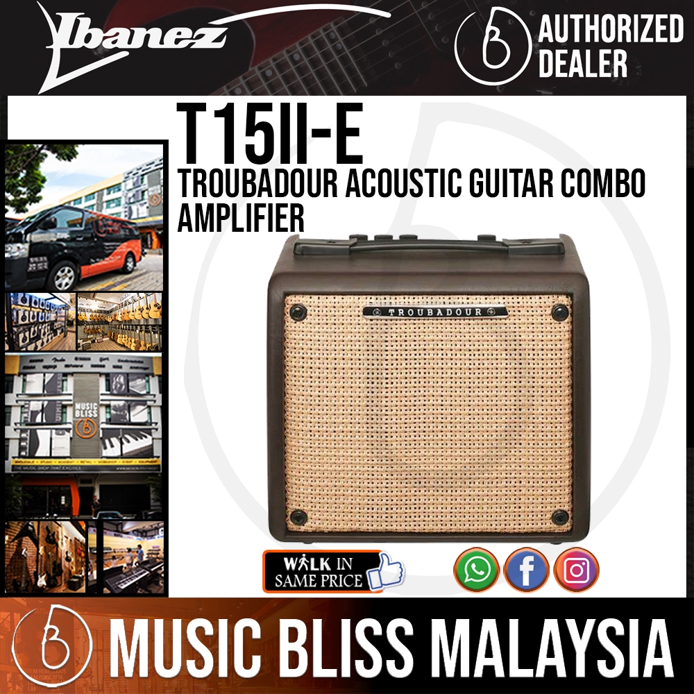 Ibanez T15II Troubadour Acoustic Guitar Combo Amplifier (T15IIE