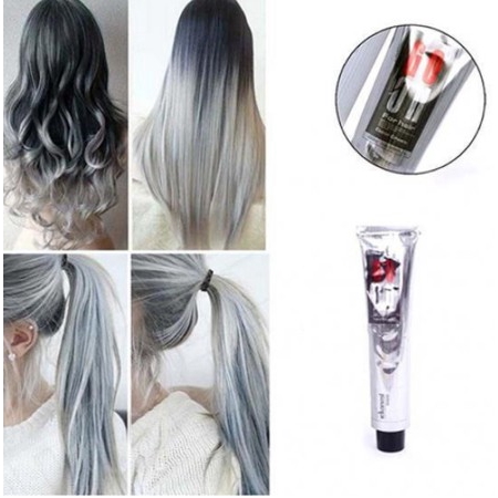Fashion Hair Cream Unisex Smoky Gray Punk Style Light Grey Silver Permanent Hair  Dye Color Cream Girls Beauty Hair Colors YDEA | Shopee Malaysia