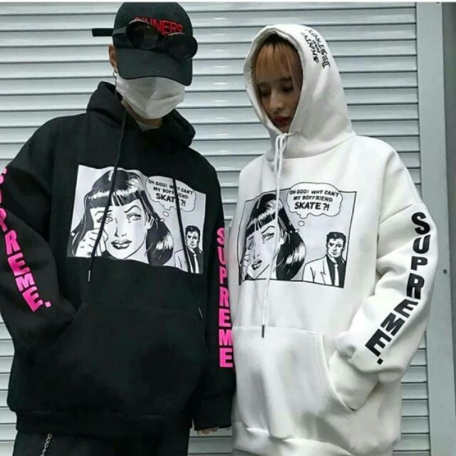 supreme comic hoodie