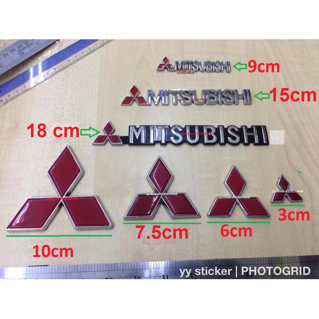 Mitsubishi Lancer Evo Mivec Emblem Logo Proton Wira Lancer Inspira Shopee Malaysia