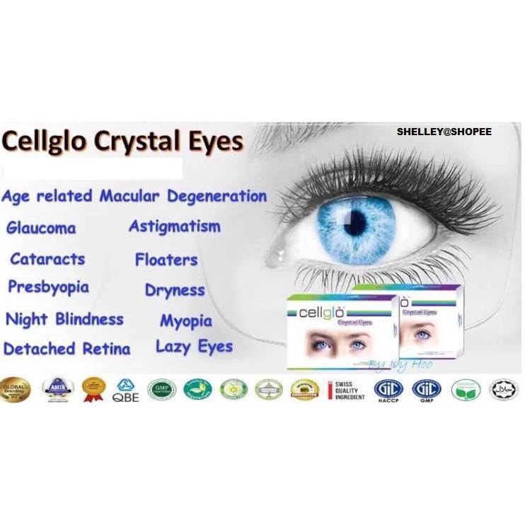 Cellglo Crystal Eyes 7g X 20 Sachets 13box Shopee Malaysia