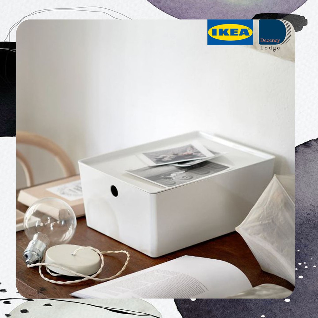 IKEA STORAGE CONTAINER KUGGIS STORAGE BOX WITH LID KOTAK BERPENUTUP