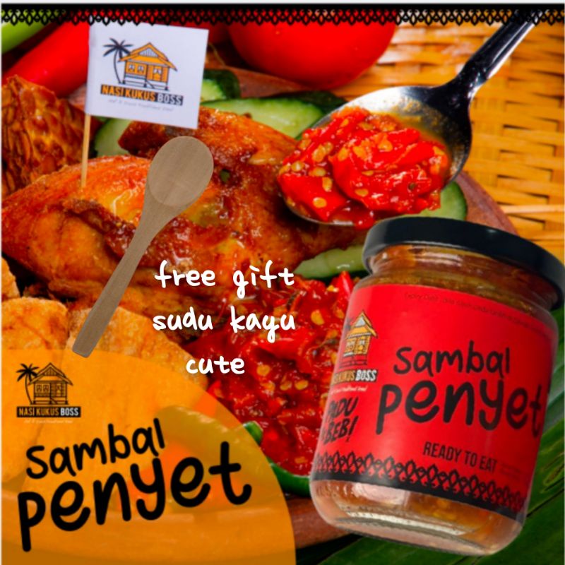 Buy Ready Stock New Sambal Penyet Padu Beb By Nasi Kukus Boss Free Sudu Kayu Seetracker Malaysia