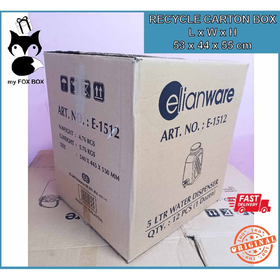 MYFOXBOX Kotak Pindah Large Size L7 Recycle Carton Box Kotak Recycle