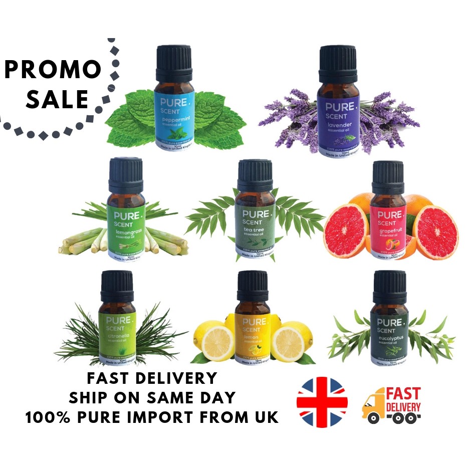 Pure Scent Essential Oil - 100% Pure&Natural Import from UK | Shopee ...