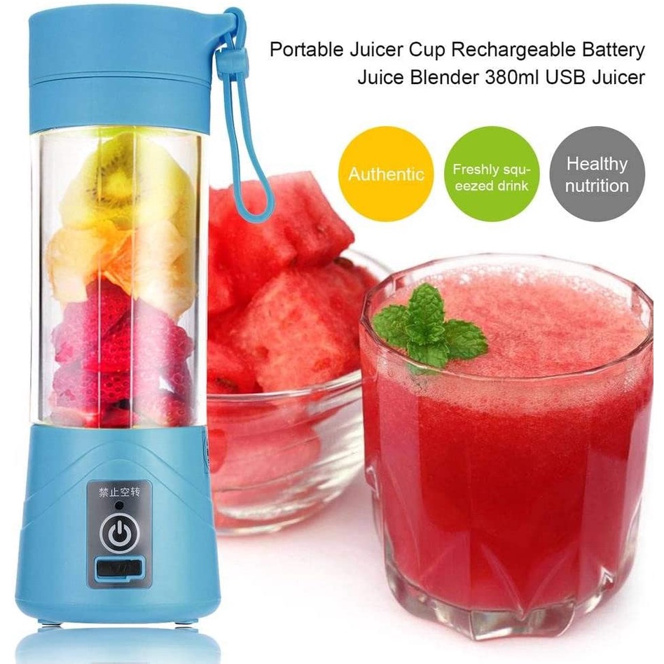 (PORTABLE BLENDER HM-03) USB Fruits Juice Blender Smoothie Bottle