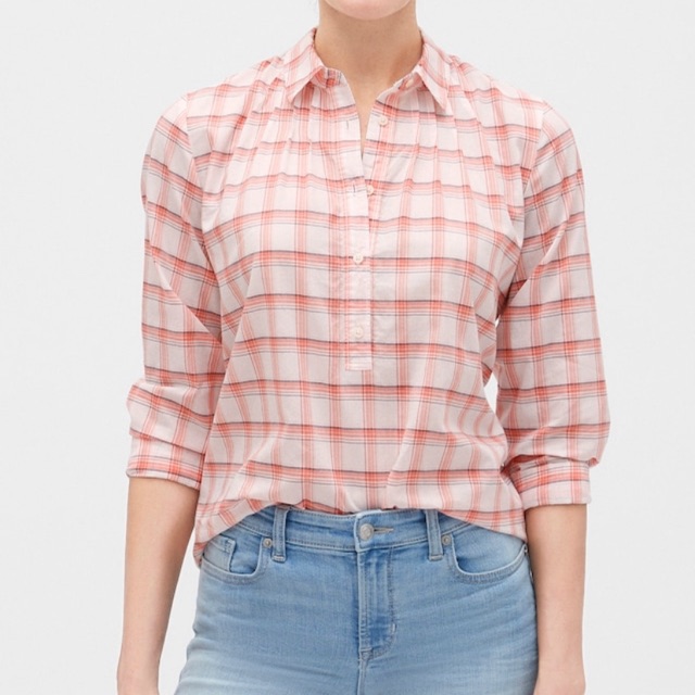 gap plaid shirt womens