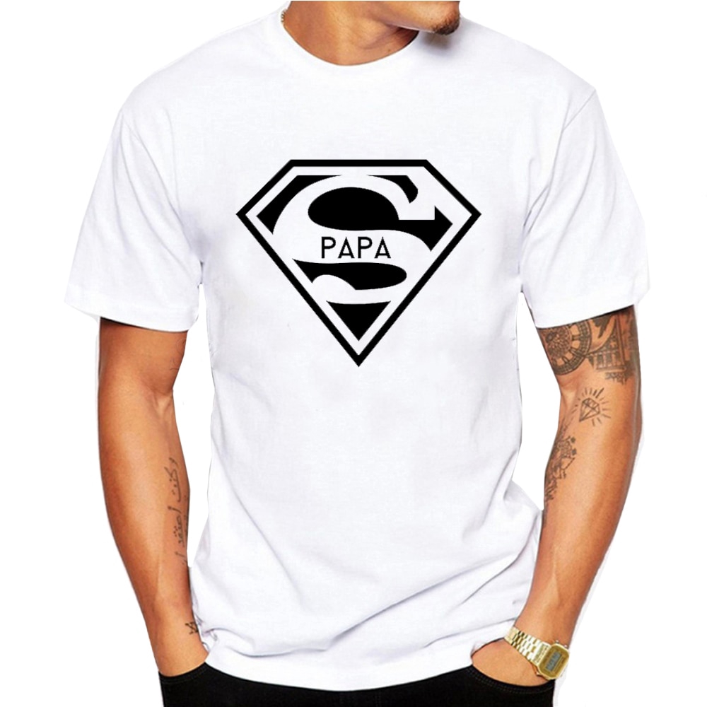 Super Dad T Shirts Men Tops Casual Model Father's Day Tshirt Short Sleeve Funny Papa Dady Gift T-shirt Camisetas Tee Shirt Homme