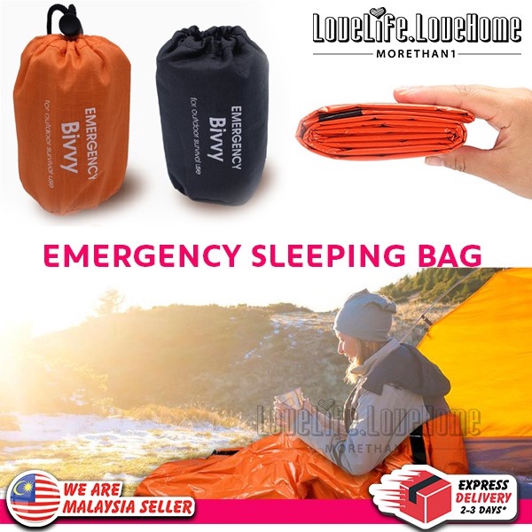 Emergency Sleeping Bag, Lightweight Survival Sleeping Bags Waterproof Thermal Emergency Blanket, Sack Survival Gear