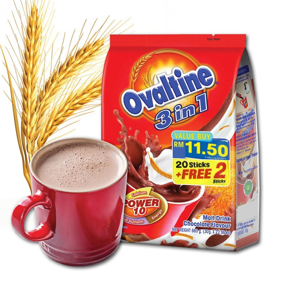 Ovaltine 3in1 Original 2 X 20 X 30g 600g Shopee Malaysia