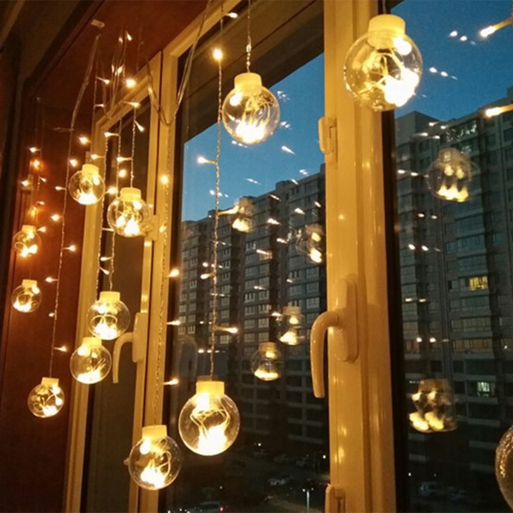 Wish Ball Curtain Lights String Led Ball Plastic Indoor Decoration