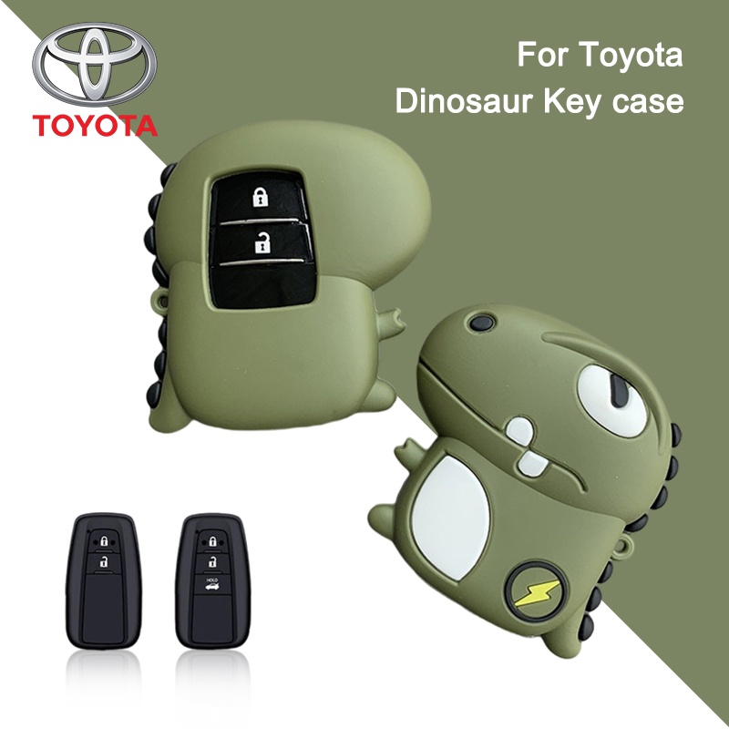 Versatile Reliable Cute Dragon Car Key Case Toyota Chr Rav4 Auris Avensis Prius Aygo Camry Corolla Land Cruiser 200 P...