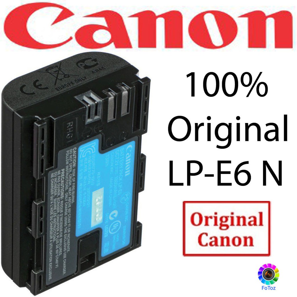 CANON LP-E6N LITHIUM-ION BATTERY PACK (7.2V, 1800MAH) | Shopee Malaysia