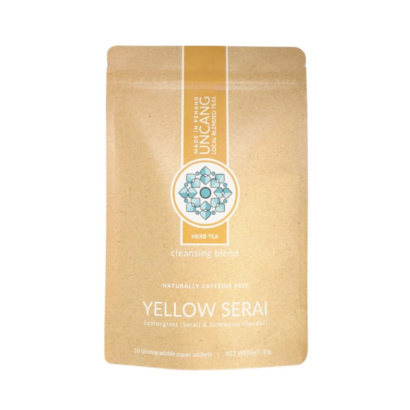 UNCANG Yellow Serai - Lemongrass & Pandan Herbal Tea by Uncang Tea