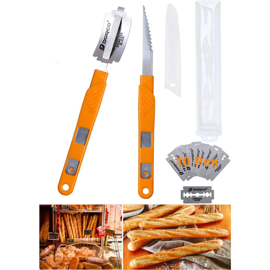 Bread Lame Stainless steel Bread Knife New Dough Scoring Tool Included 10 Blades