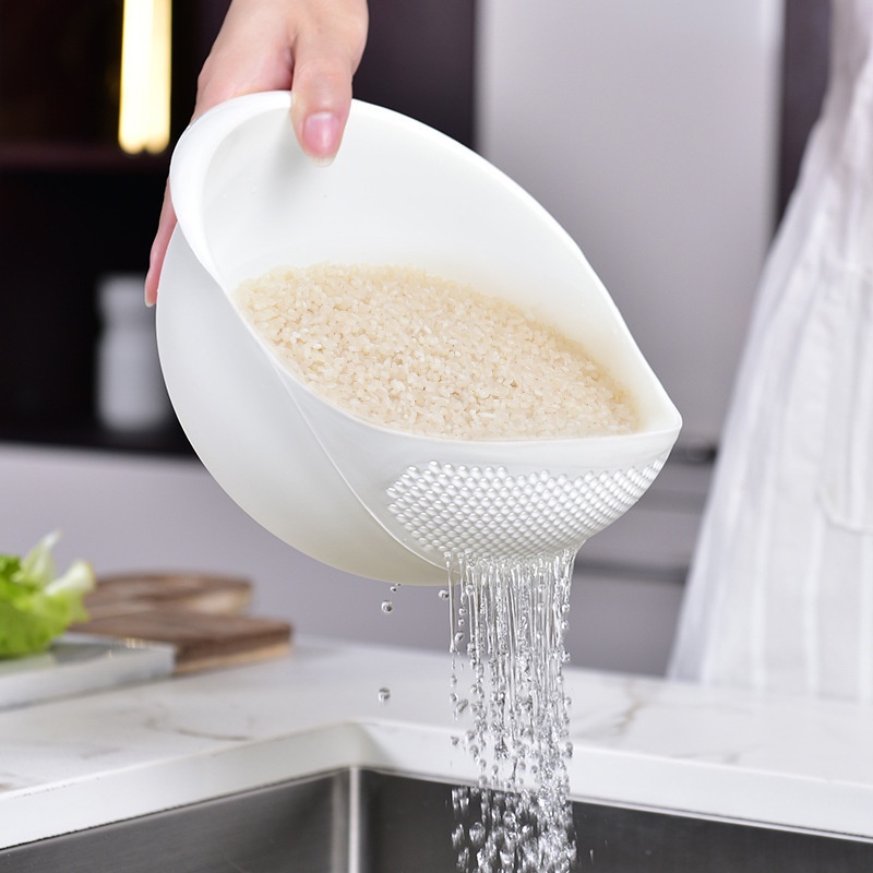 Multipurpose Carborn Plastic Rice Wash Colander Strainer Sieve Kitchen 