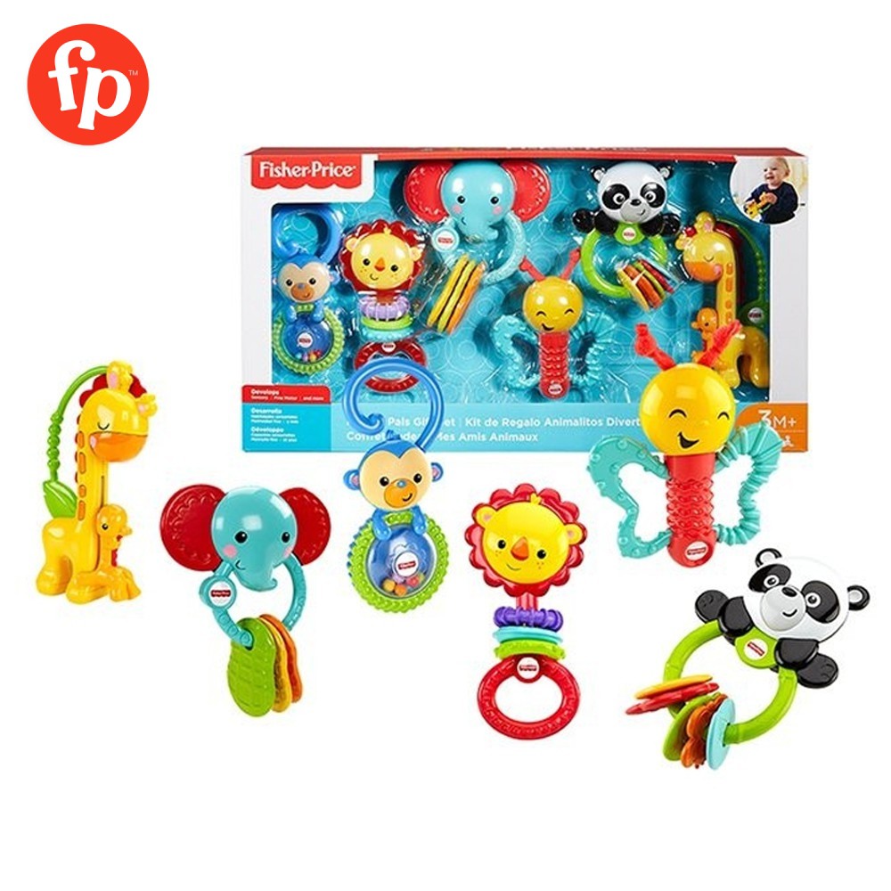 Fisher Price NewBorn Animal Friends Gift Set | Shopee Malaysia