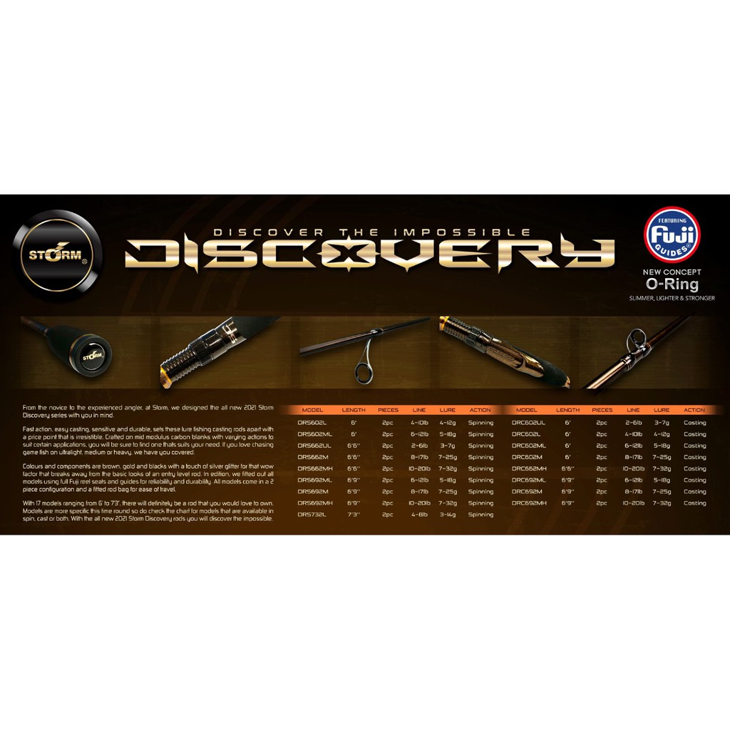 storm discovery baitcasting rod