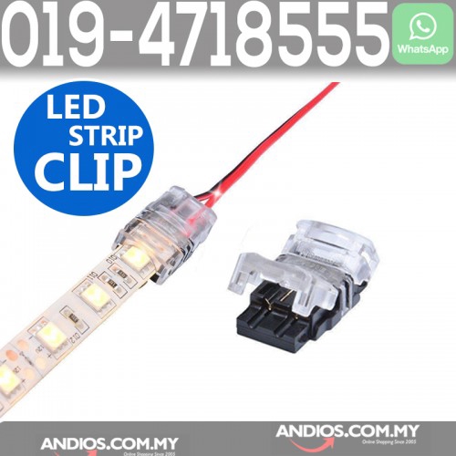 Led Strip Clip Pcb Wire Cable Connector Rgb 5050 Light Lampu Shopee Malaysia