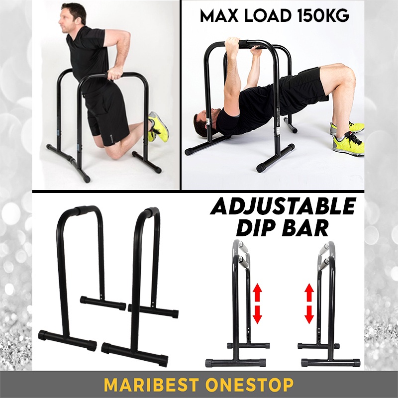 Heavy Duty Dip Bar Parallel Bar Portable Home Gym Body Weight Training Crossfit Parallettes Push Up Bar Pull Up Bar