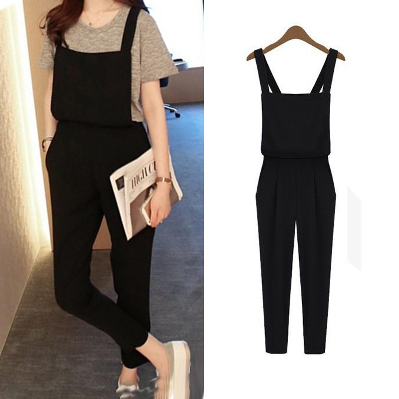 black jumpsuit overall