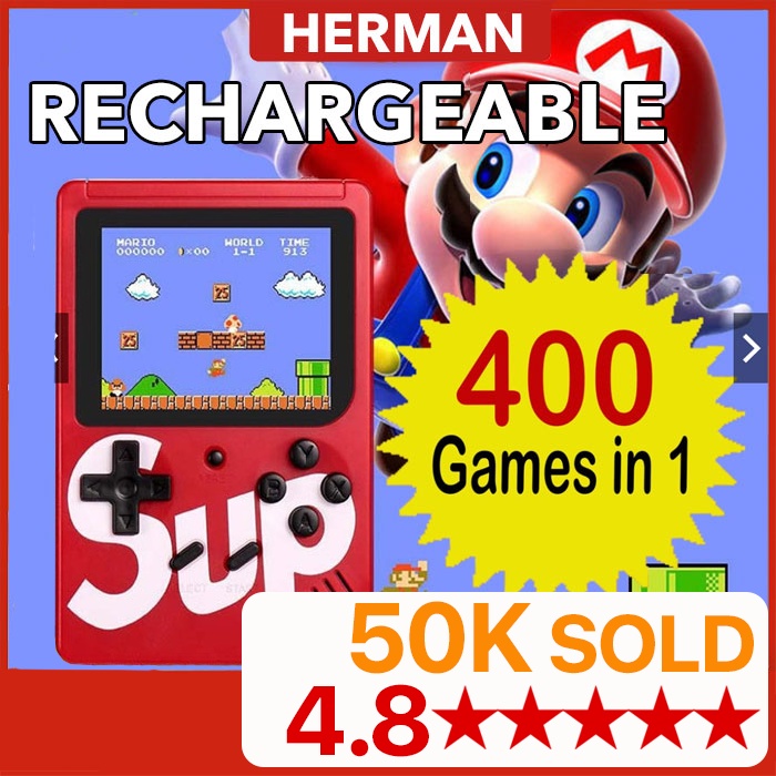 Original Retro Mini Gameboy Game Console Built-in 400 Games AV Out PK PS4 Sup Gamebox Game Box Game Pokemon