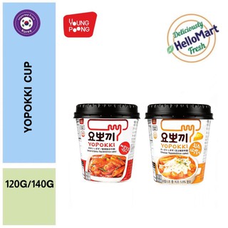 【Yopokki Korean Rice Cake  Cup 韩国炒年糕 杯子】Sweet and Spicy 甜辣 l Cheese 芝士 140G
