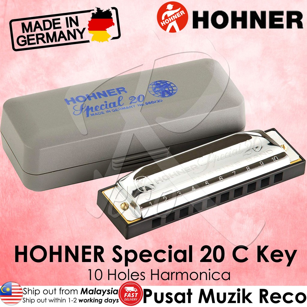 Hohner Special 20 Harmonica 10 Holes C Key (Made in Germany) [M'sia