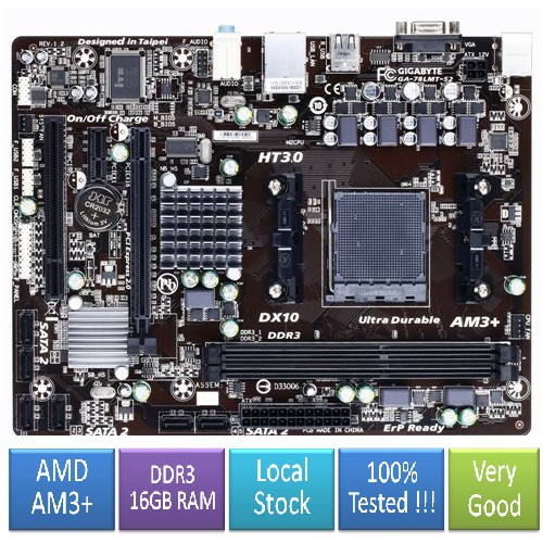 Socket Am3 Local Stock Gigabyte Ga 78lmt Black Edition Motherboard Support Fx00 Shopee Malaysia