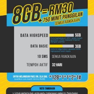 SIMKAD TONEWOW LINE DIGI 4G. 89GB+UNLIMITED CALL | Shopee ...