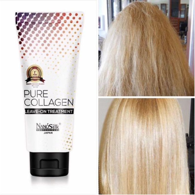 Leave-On Hair Treatment NanoSilk PureCollagen 260ml ［Dry&Damage Hair]