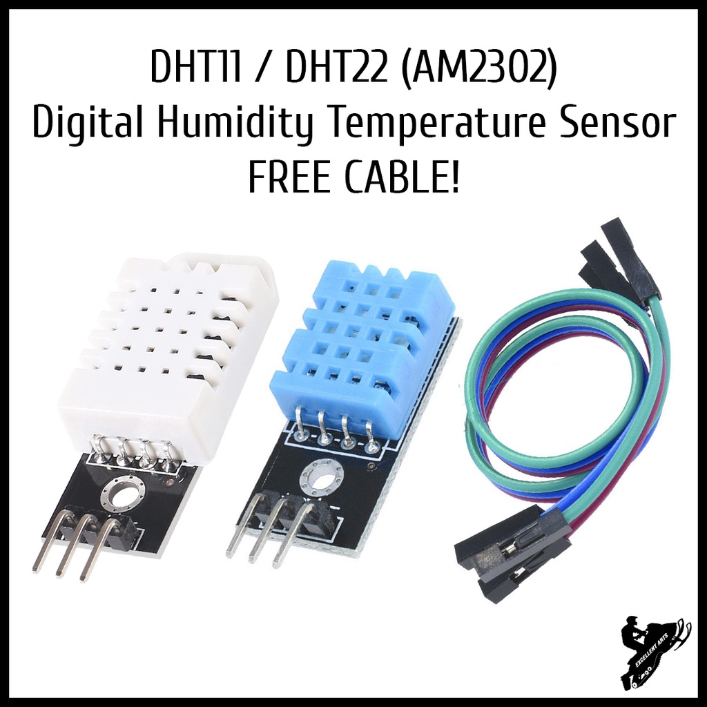 DHT11 DHT22 AM2302 High Accuracy Temperature and Humidity Sensor Module ...