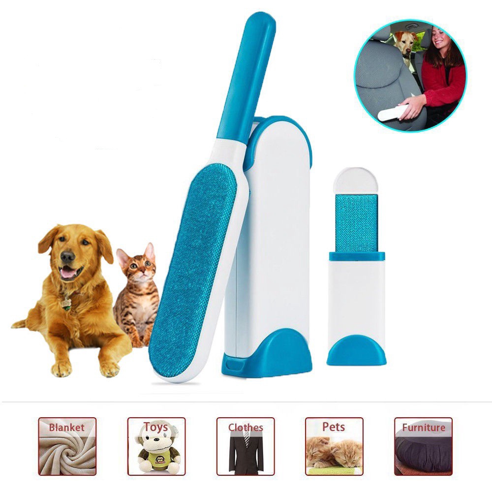 Double Sided Pet Hair Lint Fur Remover Brush Dog Cat Clean