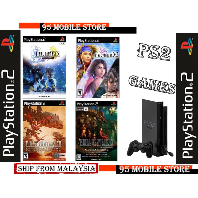 Ps2 Final Fantasy Final Fantasy X 2 Final Fantasy Xi Fantasy Xii Burning Disk Shopee Malaysia