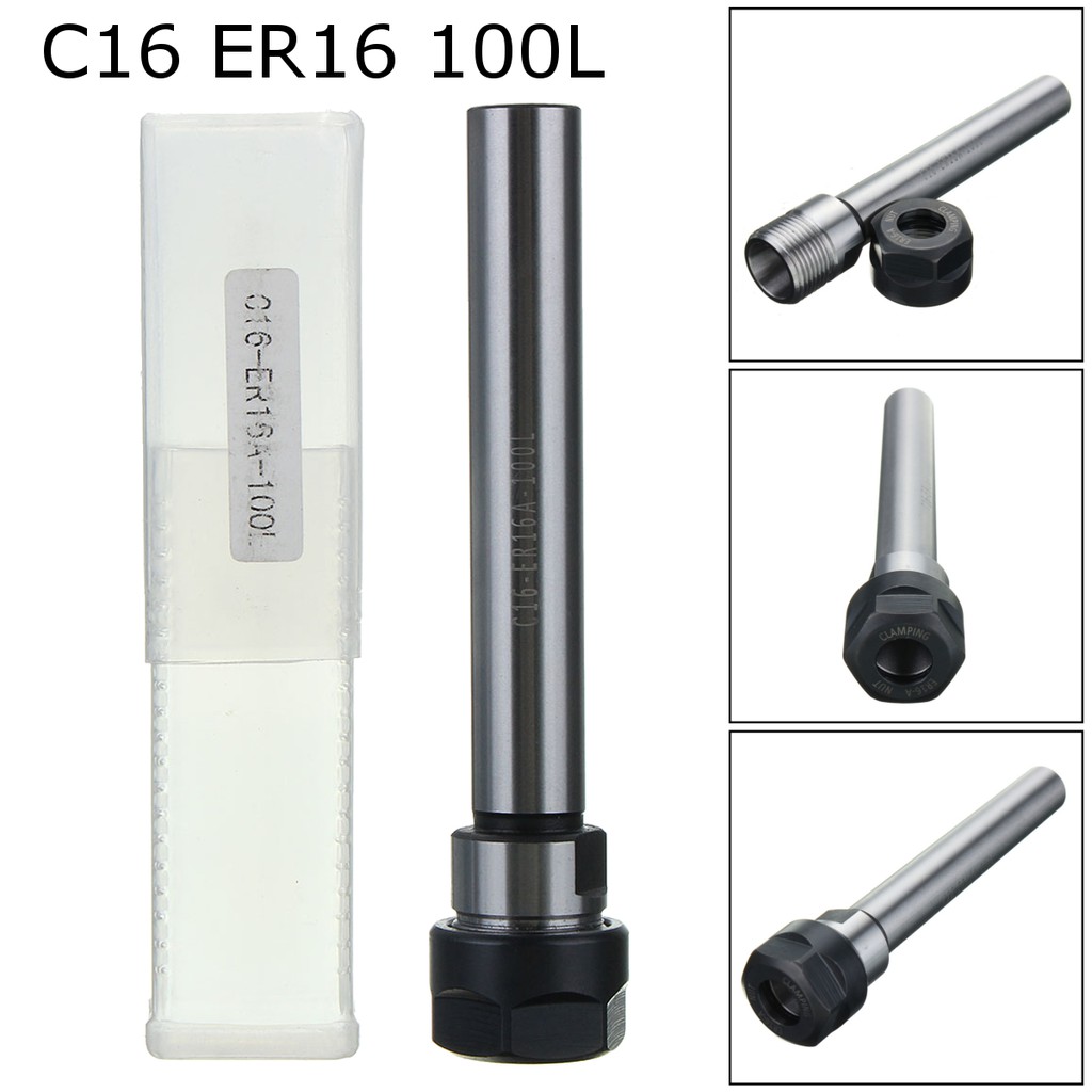 SL40-ER40-80L C40 ER40 Lathe Extension Rod Straight Shank FOR SPRING COLLET 